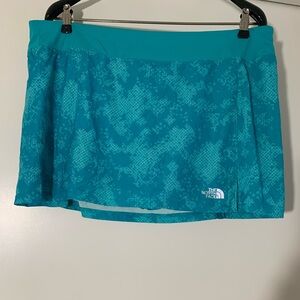 The North Face Skort Athletic Tennis Pickleball Skirt Aqua Blue Turquoise Sz XL